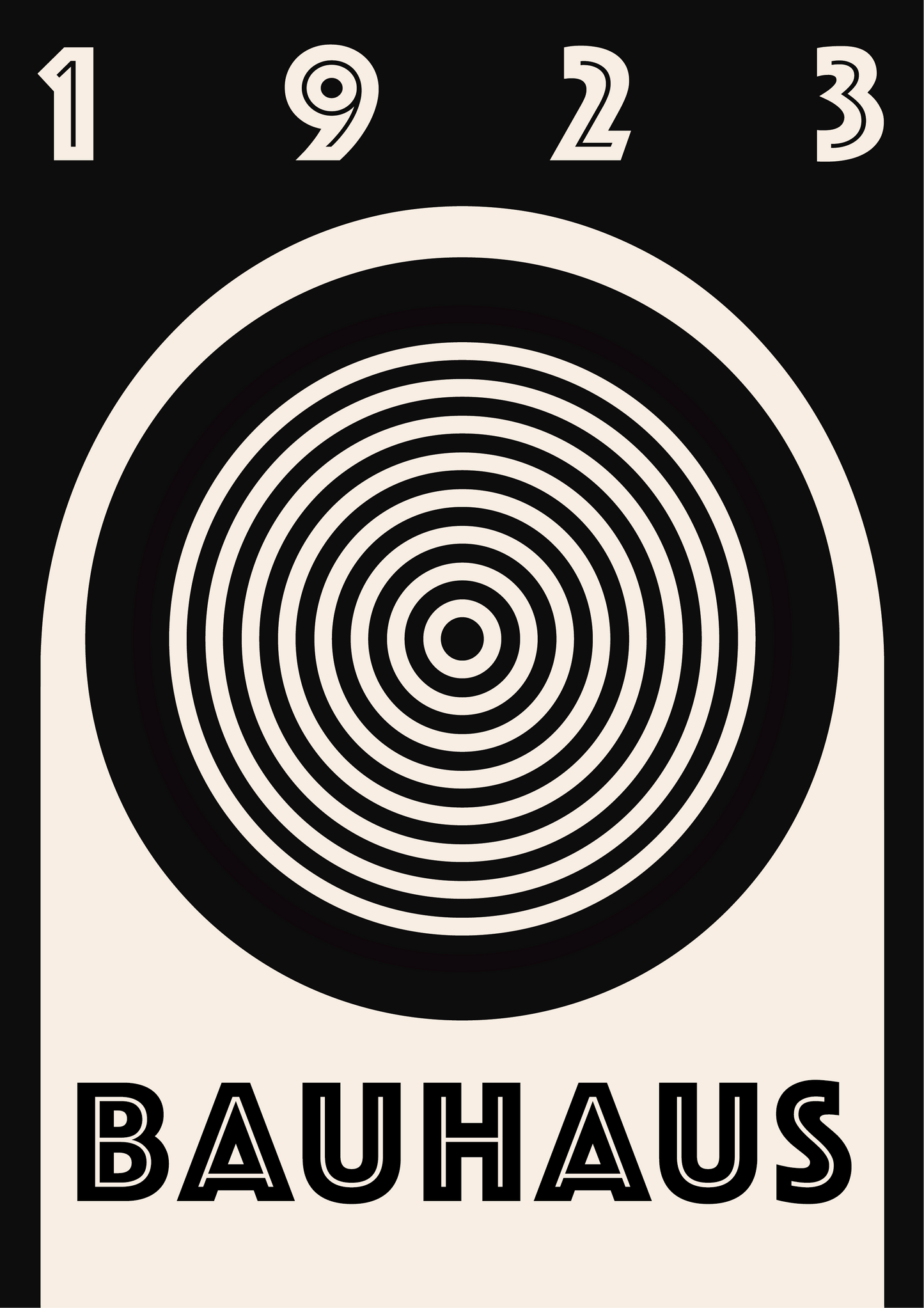 Affiche Bauhaus 1923 - Design Moderne & Minimaliste - AFFICHA