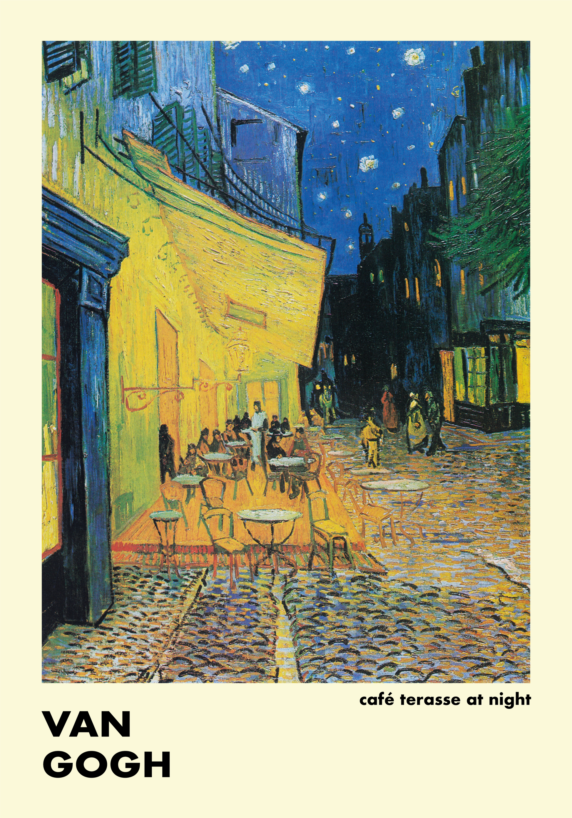 Affiche "Café Terrasse de Nuit" de Van Gogh - Art Classique - AFFICHA